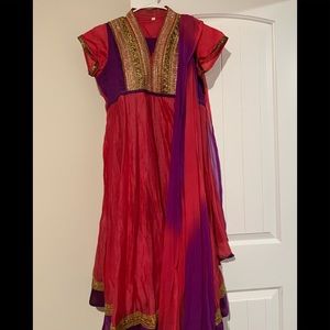 Pink and Purple Indian Ethnic Wear